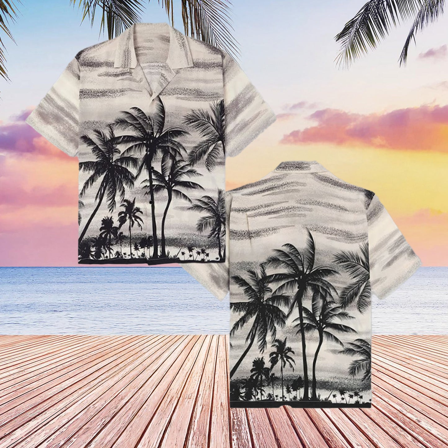 Luke Bryan Tree Black White American Idol Hawaiian Shirt Gifts For Son In Law