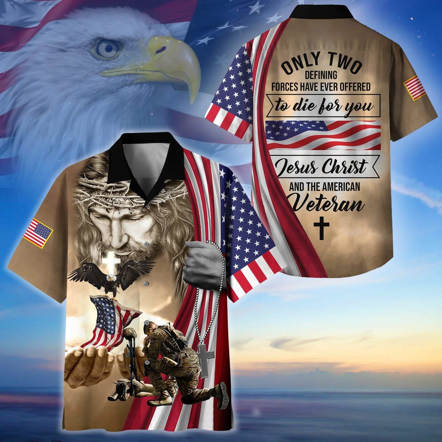 Honoring All Who Served US Veteran Hawaiian Shirt Military Gift For Him