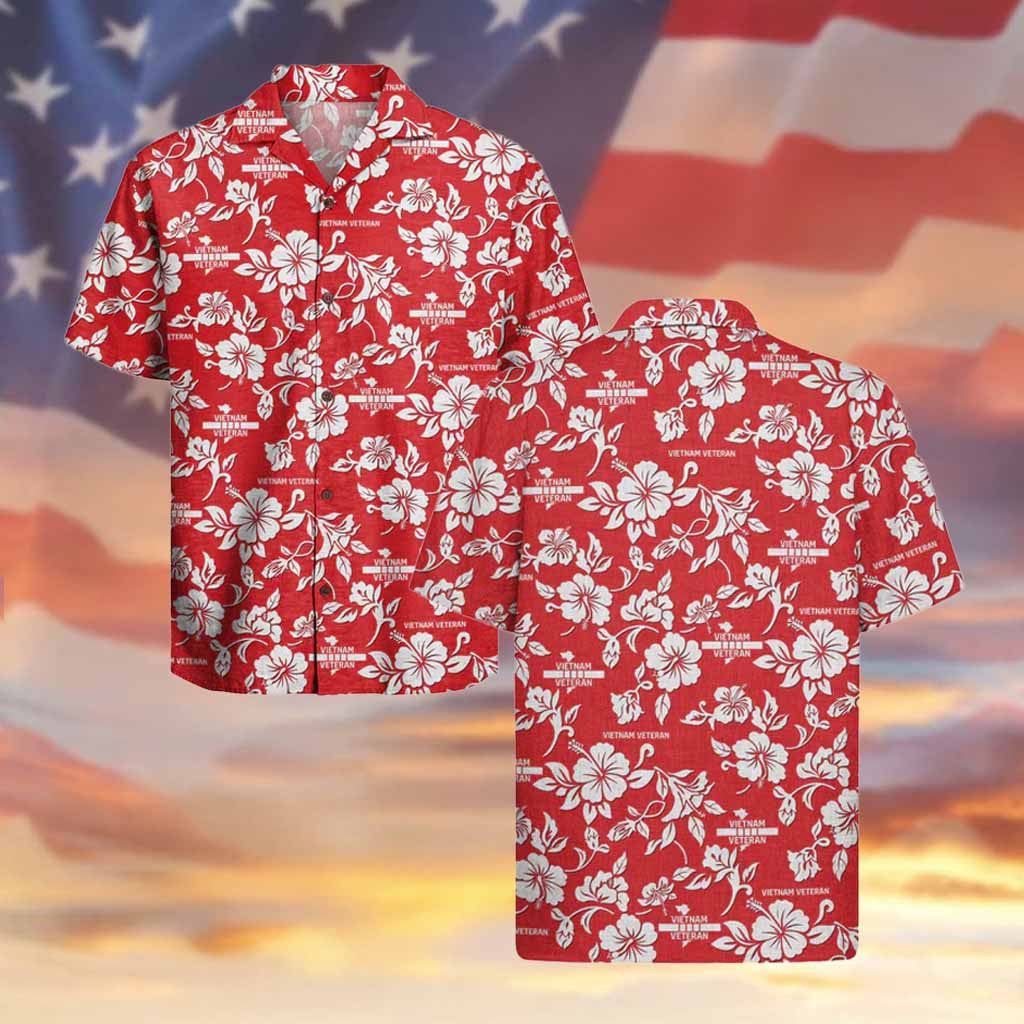 Viet Nam Veteran Hawaiian Shirt Best Hibiscus Aloha Shirt Christmas Gifts For Veterans