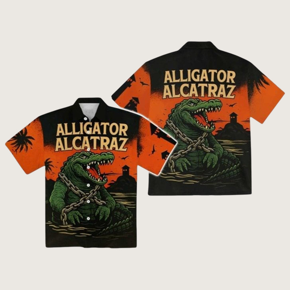 Alligator Alcatraz Everglades Florida Hawaiian Shirt Animal Shirt Gifts For Alligator Lovers