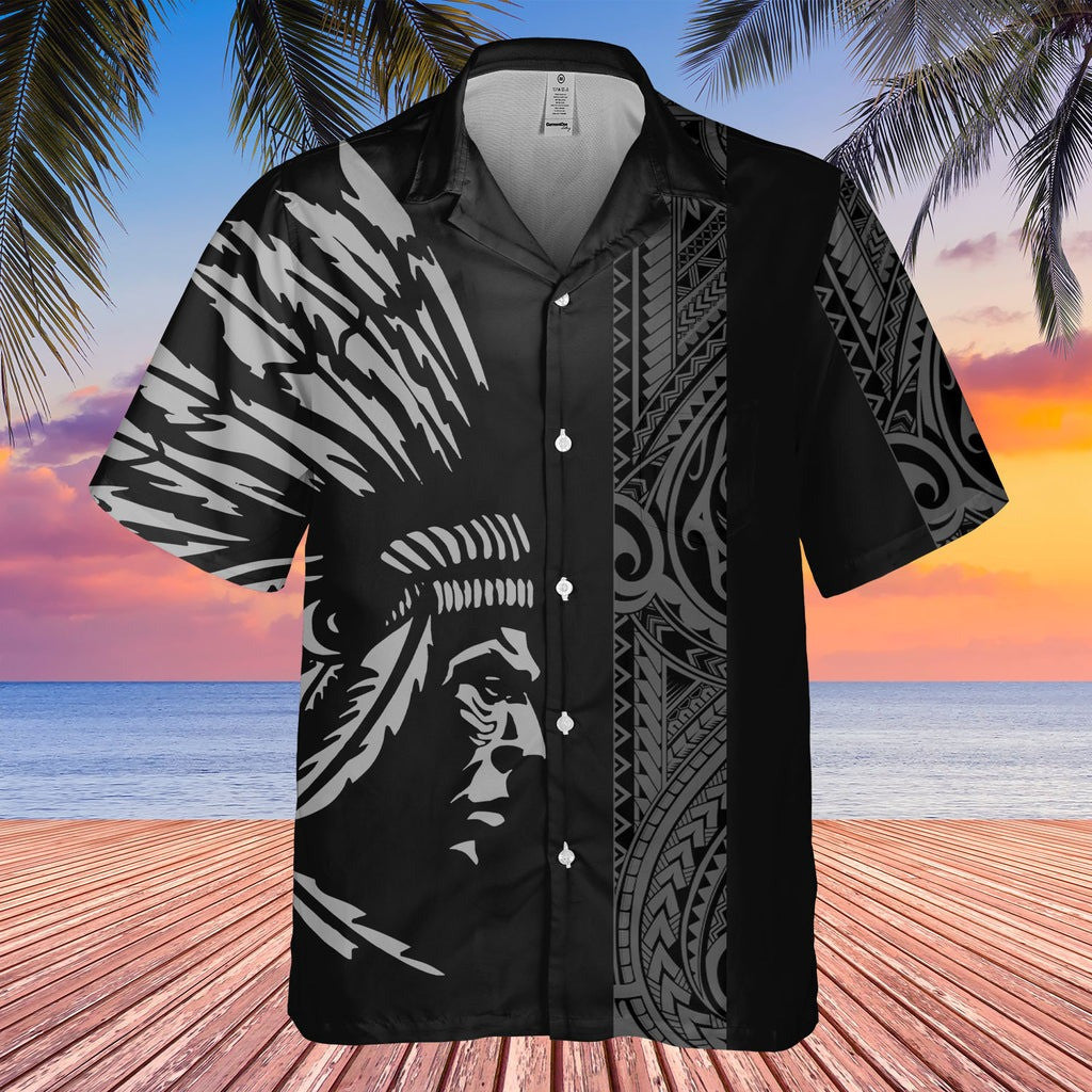 Chief Native American Hawaiian Shirt Style Clothing Native American Gifts For Him