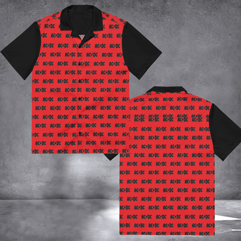 ACDC Merch Heatseeker Hawaiian Shirt Rock Concert Outfits Gifts For ACDC Lovers