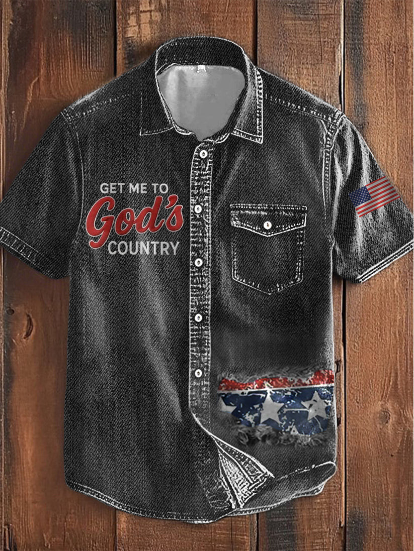 Luke Combs 2026 Tour Merch Get Me To God's Country Hawaiian Shirt Luke Combs Fans Gifts