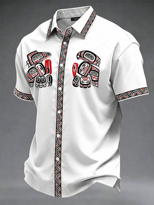 Canada Indigenous Day Haida Tlingit Eagle Hawaiian Shirt Canada National Indigenous Merch