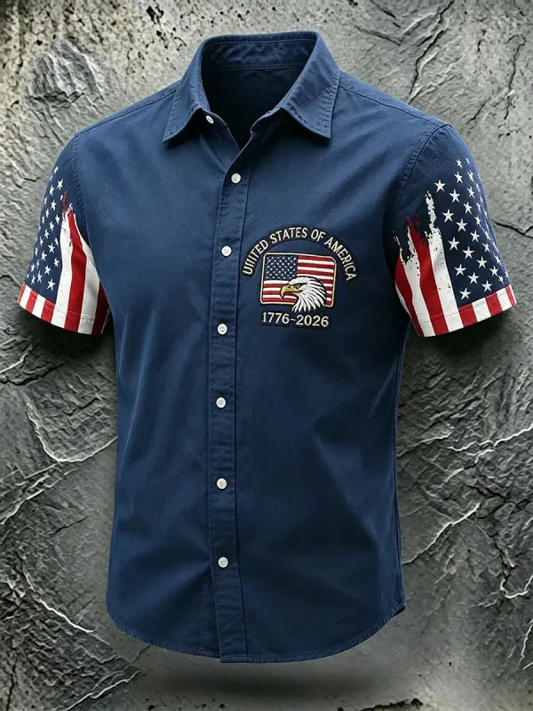 Eagle USA 250Th Anniversary Hawaiian Shirt 4 Th Of July Clothes Patriotic Gifts Idea