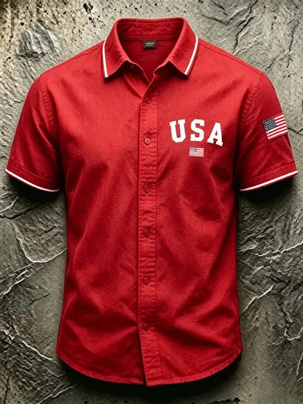 USA 250Th Anniversary Hawaiian Shirt 4Th July Attire Patriotic Gifts For Men