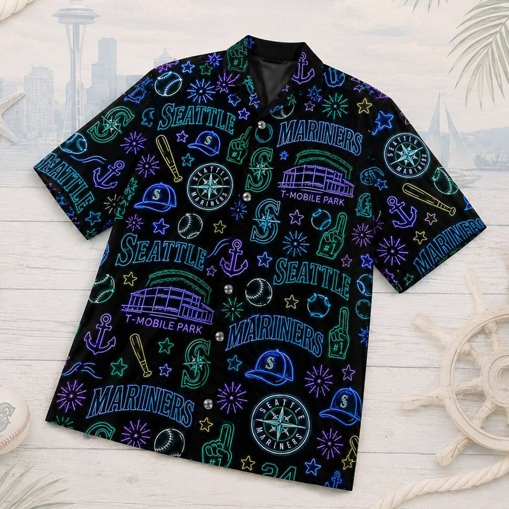 Seattle Mariners 2026 Giveaway Hawaiian Shirt Seattle Mariners Merch Gifts For Baseball Lovers