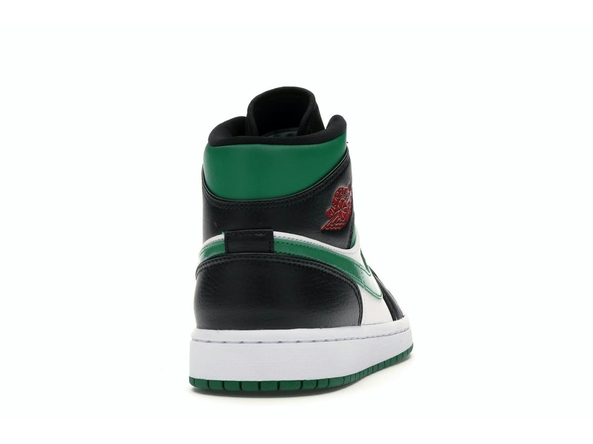 Jordan 1 Mid Green Toe Black Gym Red 554724-067 - savito