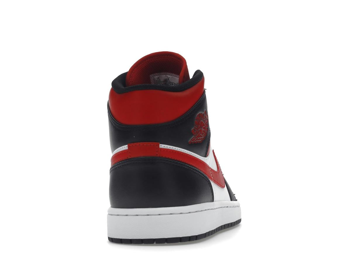 Air Jordan 1 Mid White Black Red 2022 554724-079 - savito