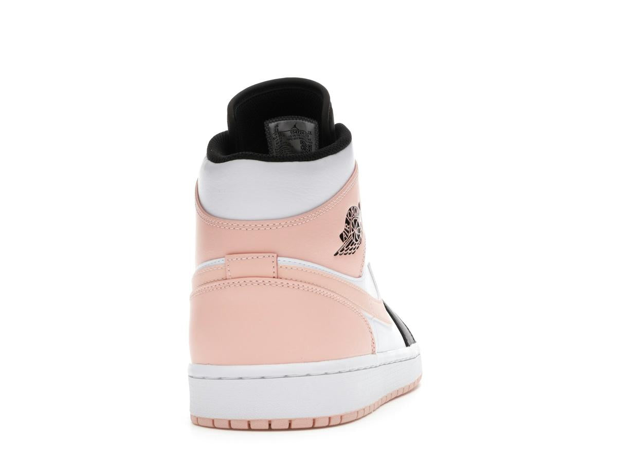 Jordan 1 Mid Arctic Orange Black Toe Sneakers 554724-133 - savito