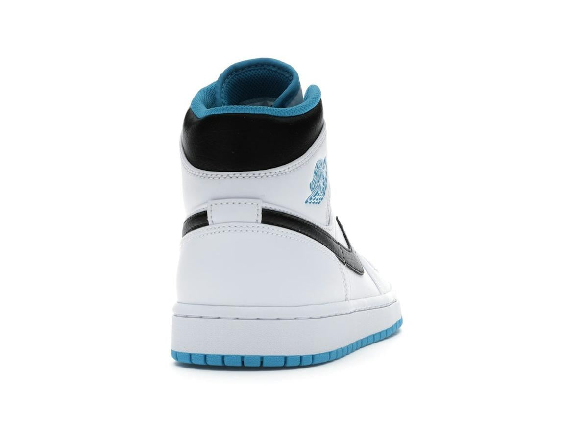 Jordan 1 Mid Laser Blue White Laser Blue Black 554724-141 - savito
