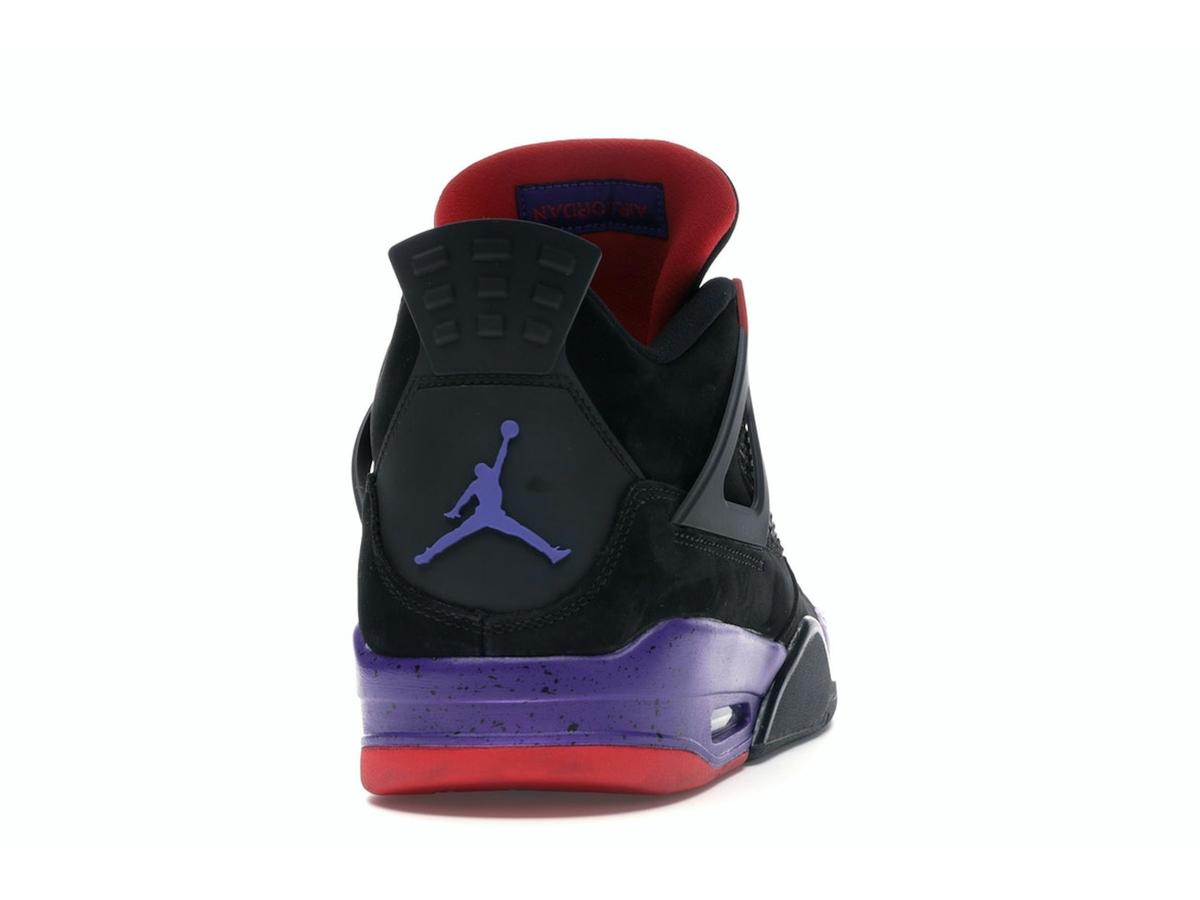 Jordan 4 Retro Raptors Drake OVO (2019) Black Court Purple University Red AQ3816-056 - savito