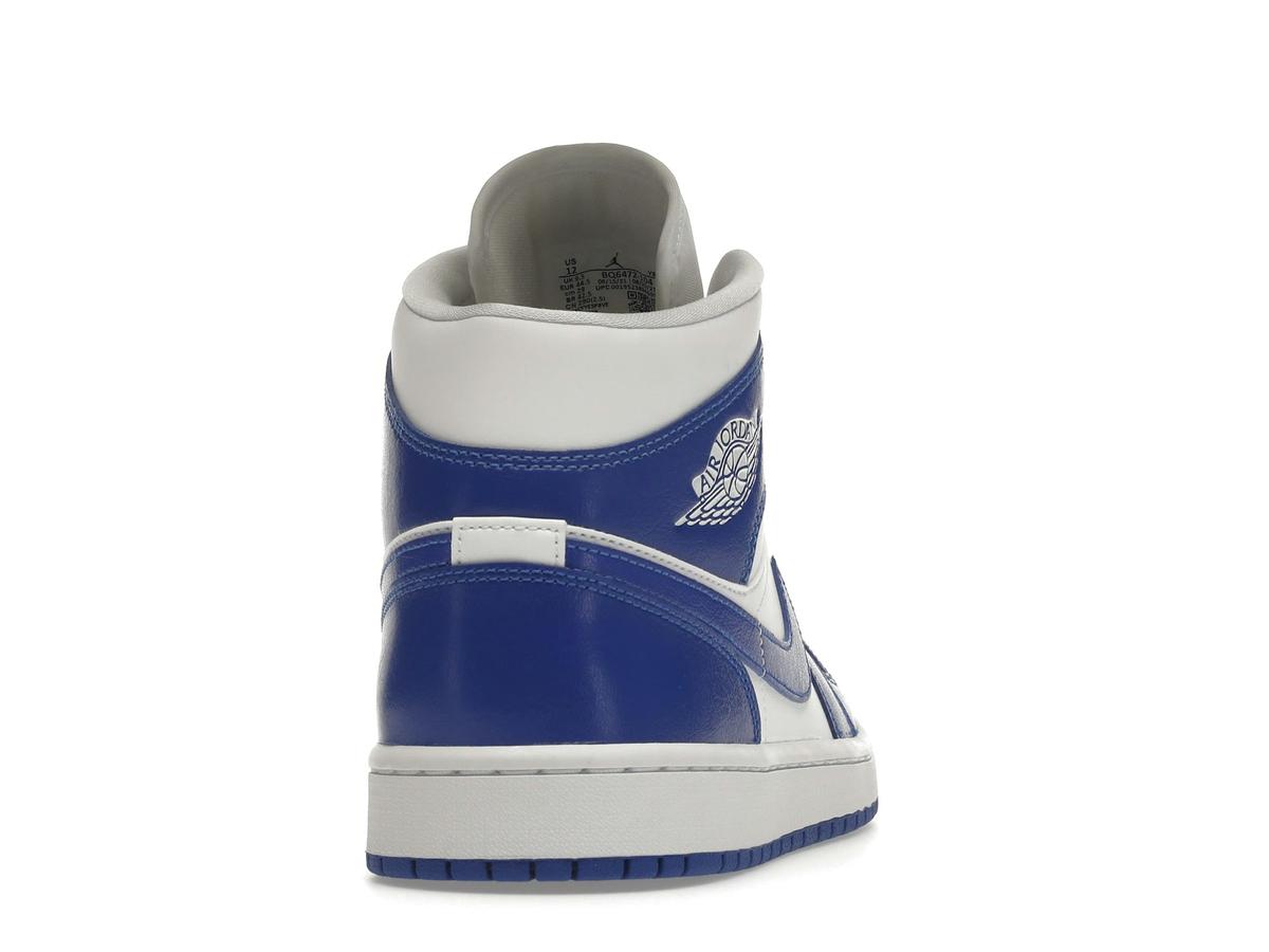 Jordan 1 Mid Kentucky Blue Women's White Hyper Royal BQ6472-104 - savito