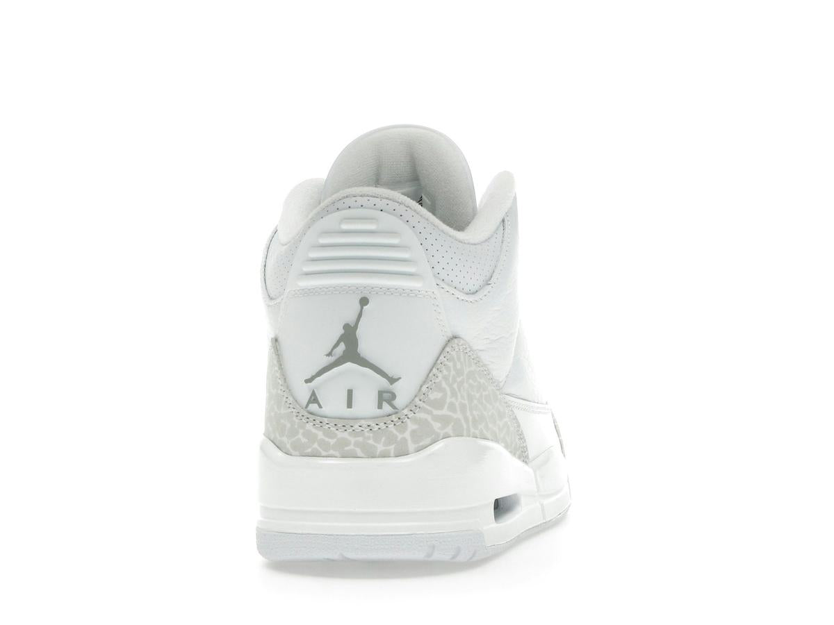 Jordan 3 Retro Pure Money 2025 White Metallic Silver CT8532-111 Sneakers - savito