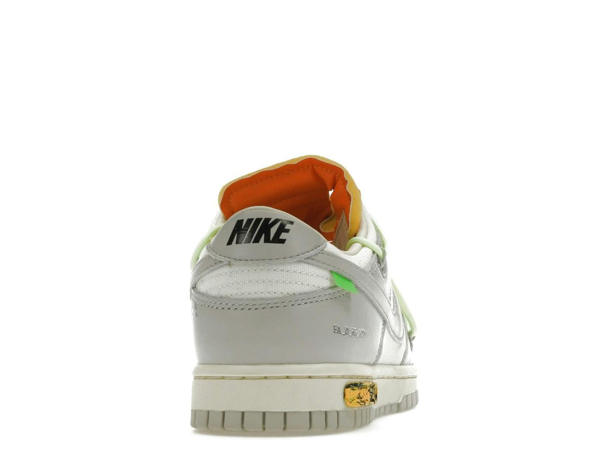 Nike Dunk Low Off-White Lot 43 DM1602-128 Sail Neutral Grey Barely Volt - savito