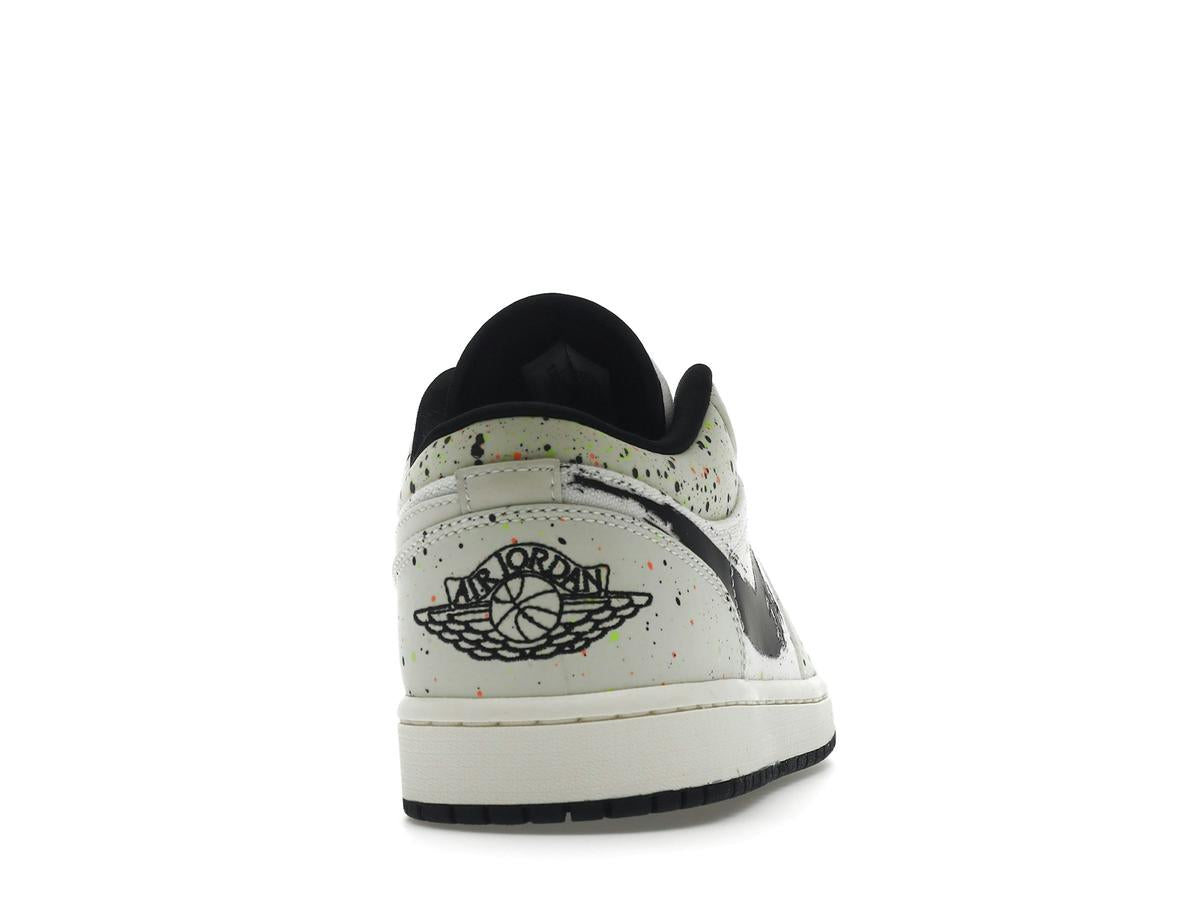 Jordan 1 Low Brushstroke DM3528-100 Natural Black Multi - savito