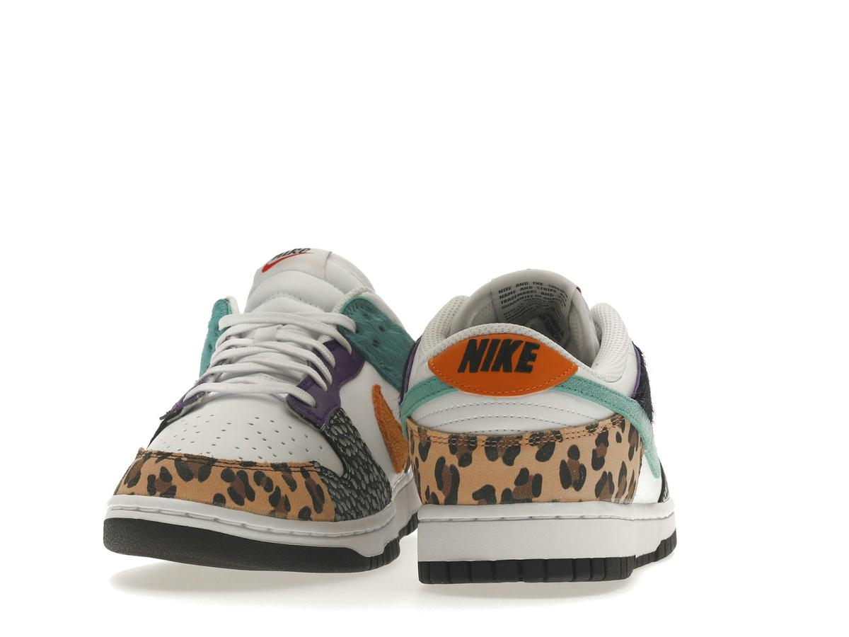 Nike Dunk Low Safari Mix Women's White Washed Teal Electro Purple DN3866-100 - savito