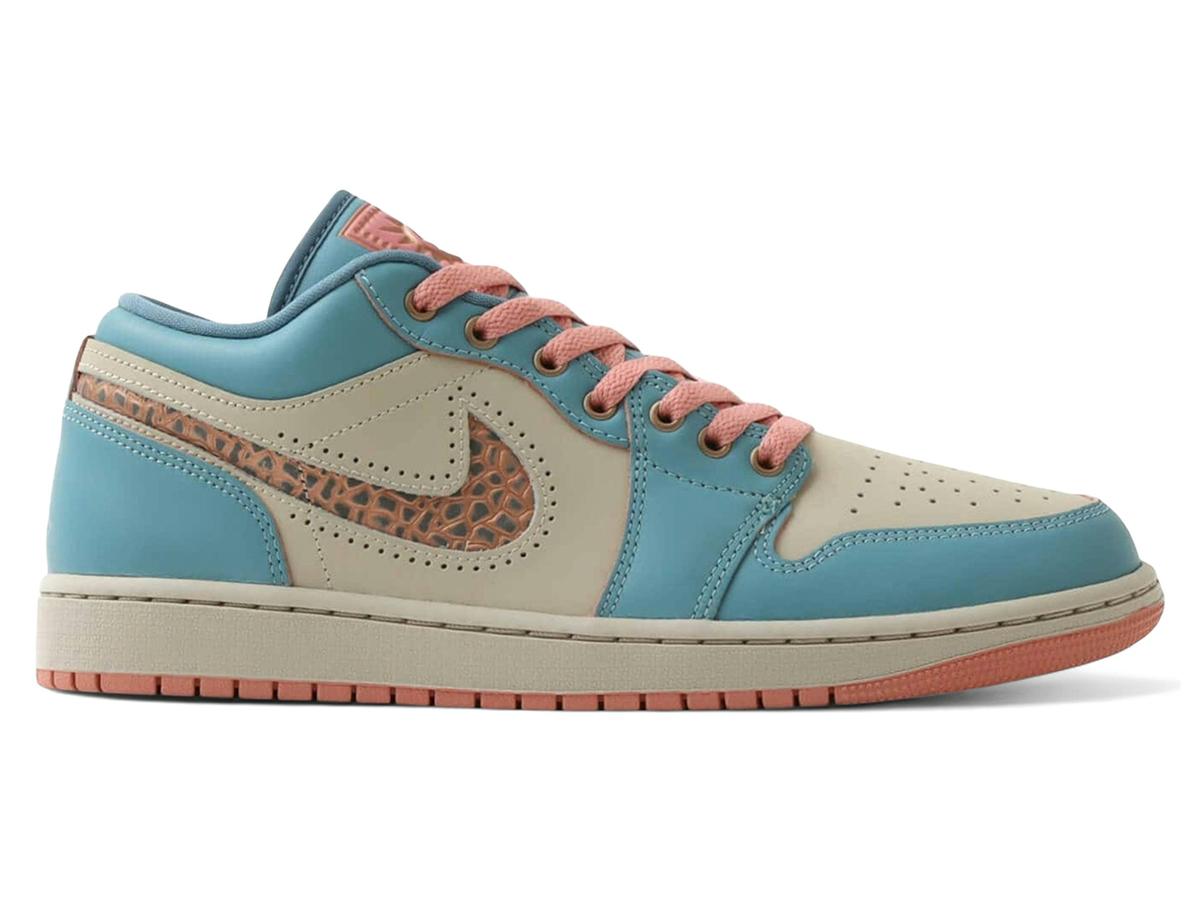 Jordan 1 Low SE Somos Eternos IM8120-464 Denim Turquoise Smokey Blue Red Stardust - savito