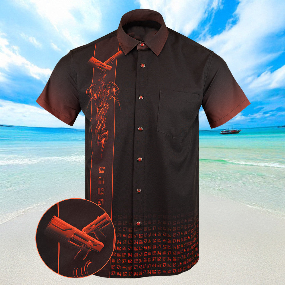 The Day Walker Hawaiian Shirt Mens Short Sleeve Button Down Summer Shirts Dad Gifts