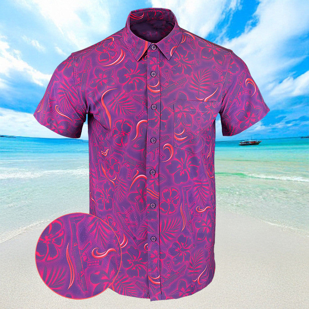 Tropic Strike Hawaiian Shirt Button Up Summer Shirts For Men Gifts For Brother