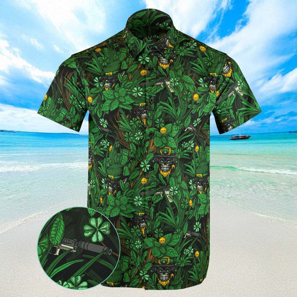 The St Patrick's Hawaiian Shirt Button Up Summer Shirts Men Gifts For Brother