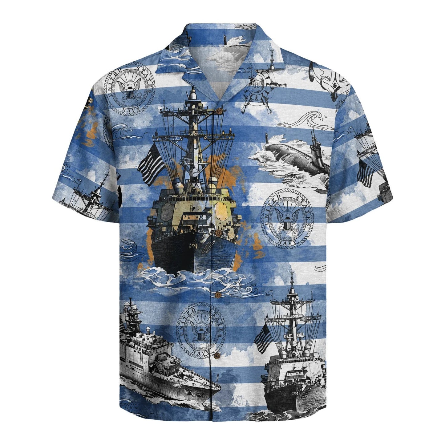 United States Navy Hawaiian Shirt US Navy Clothing Gifts Ideas For Husband