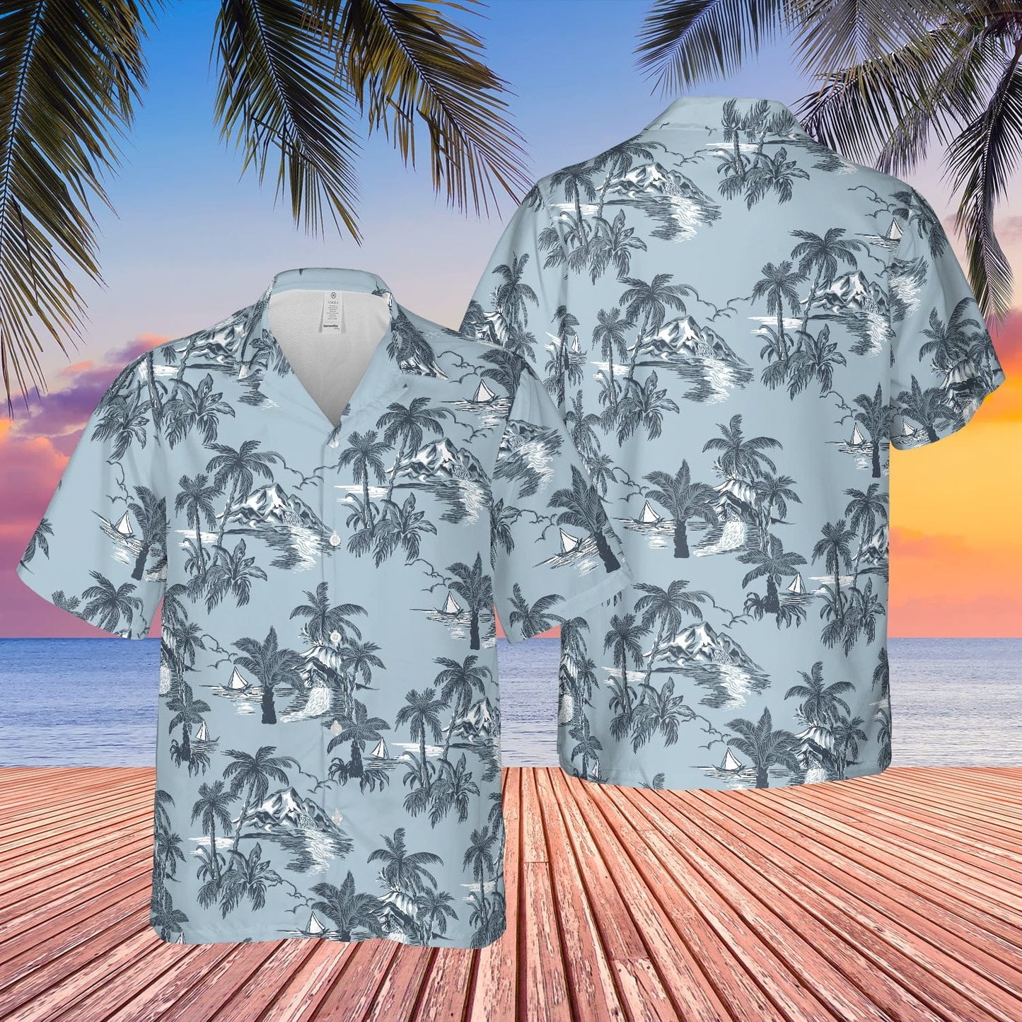 Matt Lee Whitlock Denzel Washington Island Hawaiian Shirt Palm Aloha Shirt Apparel