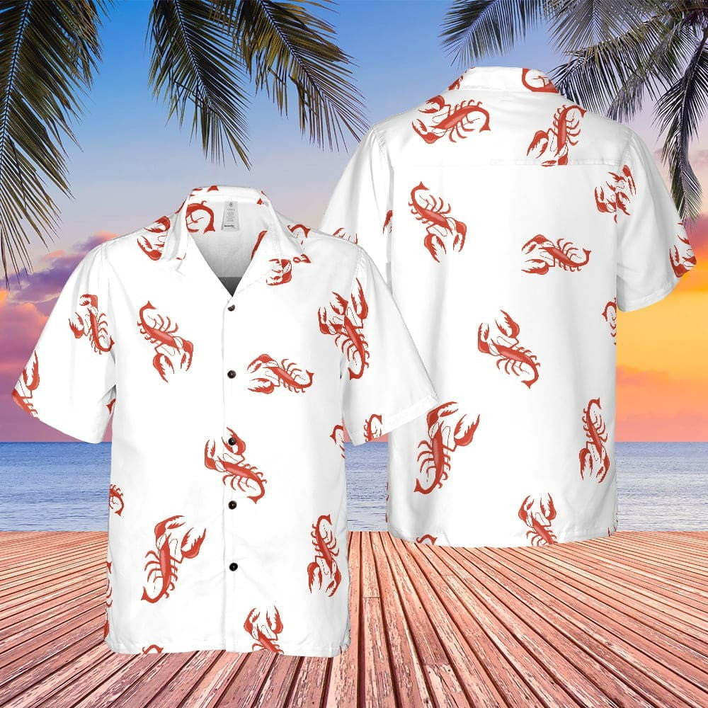 Cosmo Kramer Seinfeld Lobster Hawaiian Shirt Men_s Aloha Shirt Fan Gifts For Him_