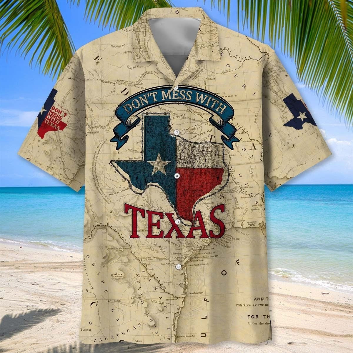 Don't Mess With Texas Hawaiian Shirt Lone Star State Aloha Shirt Texans Pride Gifts