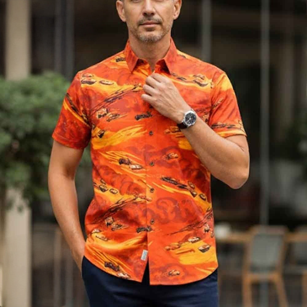 Witness Me Hawaiian Shirt Vibrant Orange Aloha Shirt Father's Day Gifts For Dad