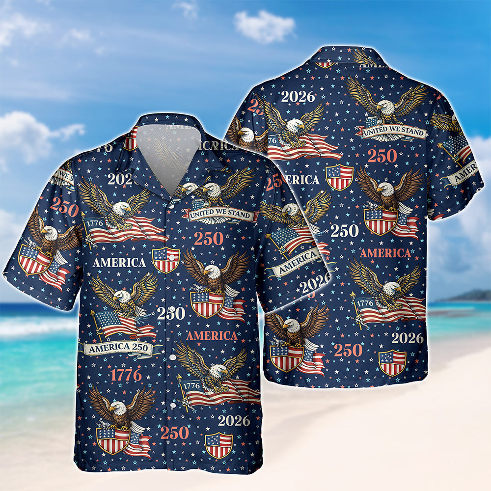 Eagle America 250 Years Hawaiian Shirt Outfit For 4Th Of July Patriotic Outfits