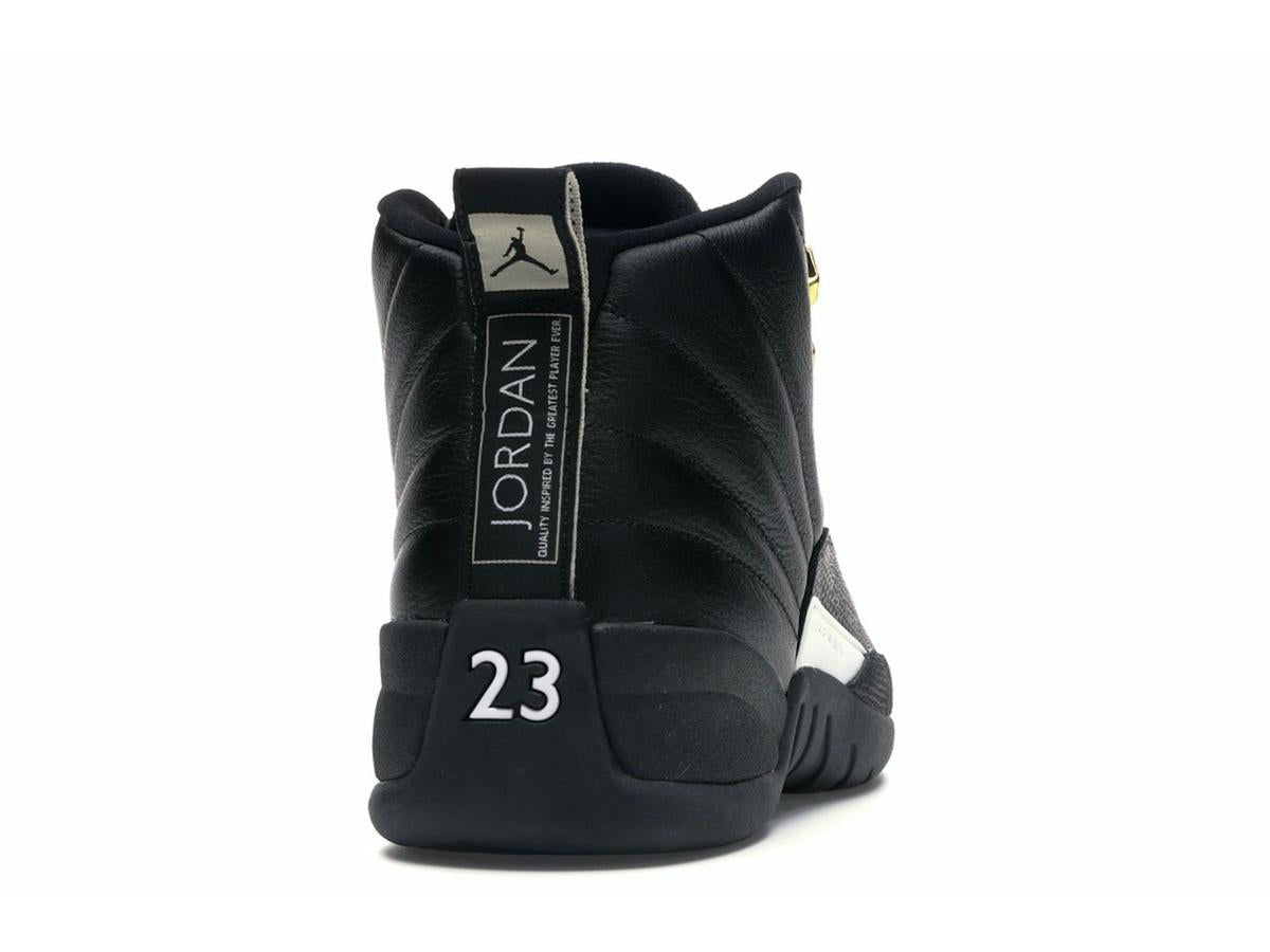 Jordan 12 Retro The Master 130690-013 Black Rattan White Metallic Gold - savito