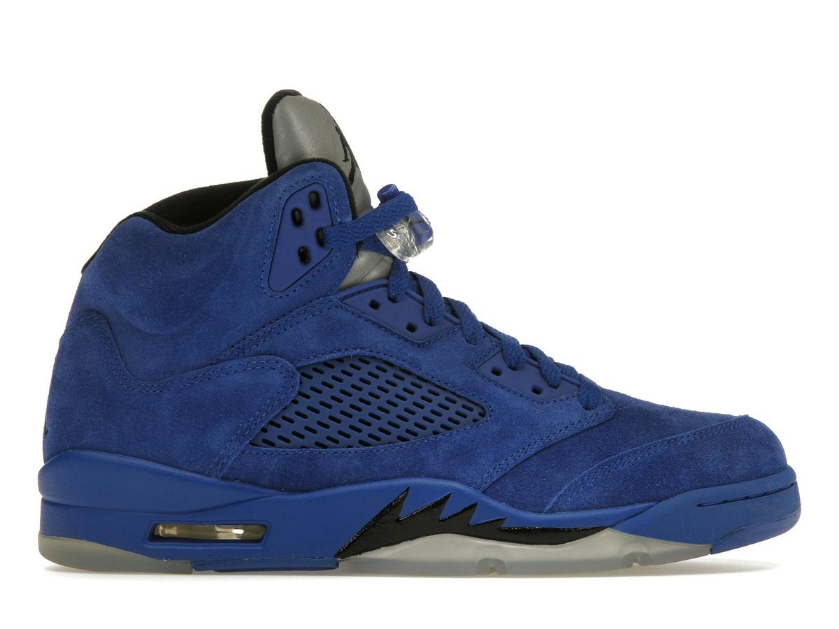 Jordan 5 Retro Blue Suede Game Royal Black 136027-401 - savito