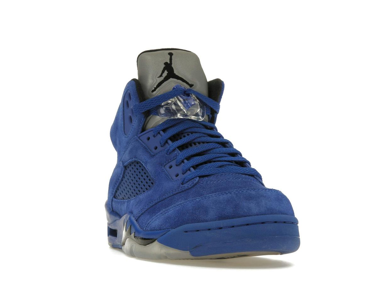 Jordan 5 Retro Blue Suede Game Royal Black 136027-401 - savito