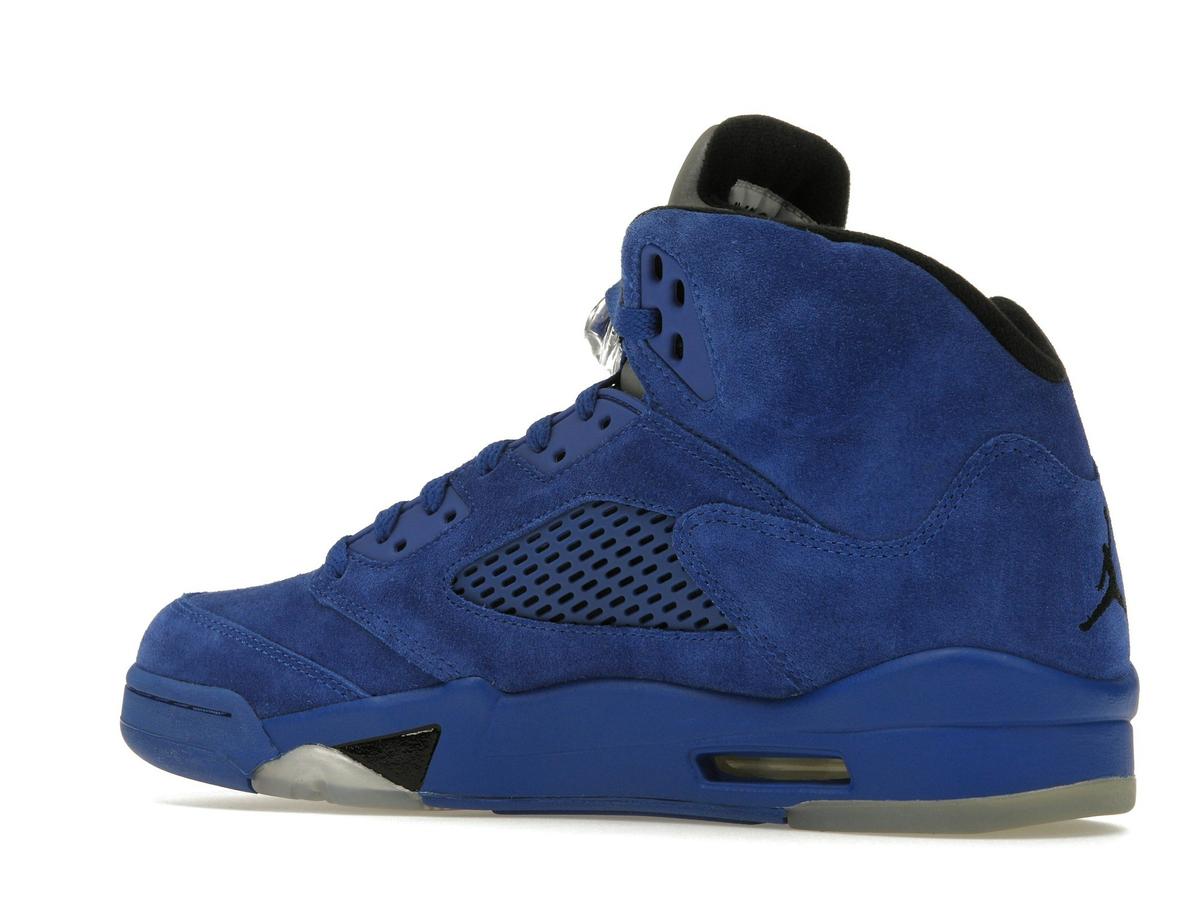 Jordan 5 Retro Blue Suede Game Royal Black 136027-401 - savito