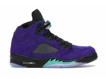 Jordan 5 Retro Alternate Grape 136027-500 GRAPE ICE/NEW EMERALD-BLACK - savito