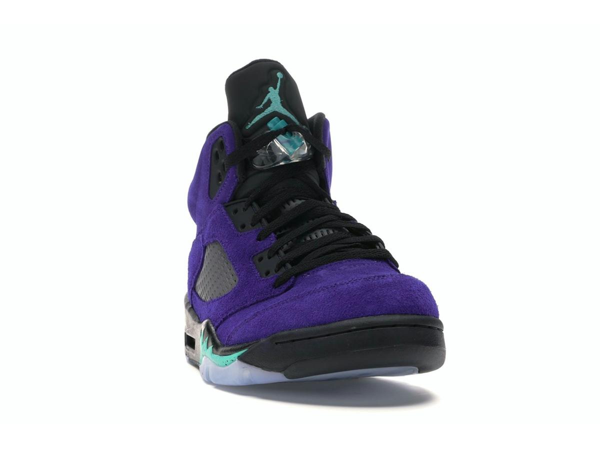 Jordan 5 Retro Alternate Grape 136027-500 GRAPE ICE/NEW EMERALD-BLACK - savito
