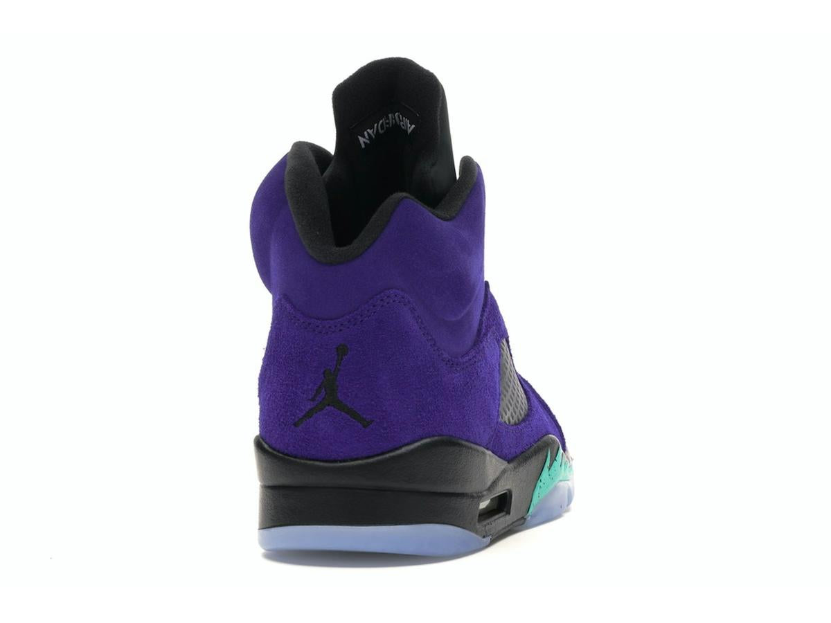 Jordan 5 Retro Alternate Grape 136027-500 GRAPE ICE/NEW EMERALD-BLACK - savito
