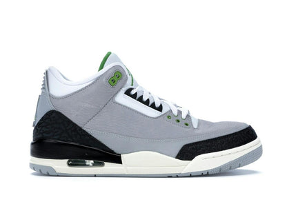 Jordan 3 Retro Chlorophyll Light Smoke Grey Sneakers 136064-006 - savito