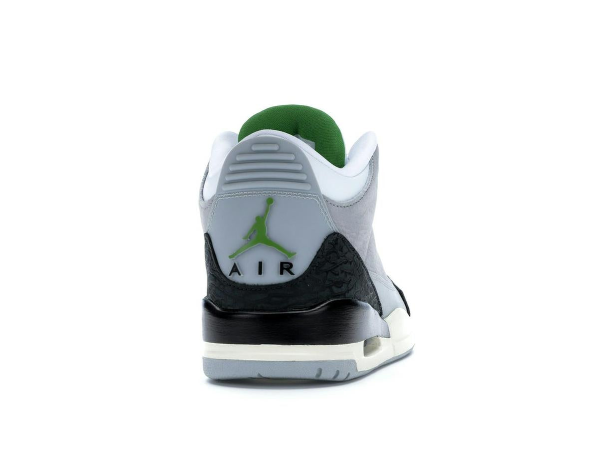 Jordan 3 Retro Chlorophyll Light Smoke Grey Sneakers 136064-006 - savito