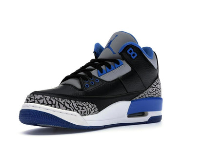 Jordan 3 Retro Sport Blue Black Wolf Grey Sneakers 136064-007 2014 - savito