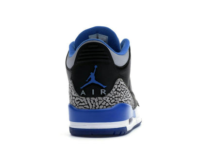Jordan 3 Retro Sport Blue Black Wolf Grey Sneakers 136064-007 2014 - savito