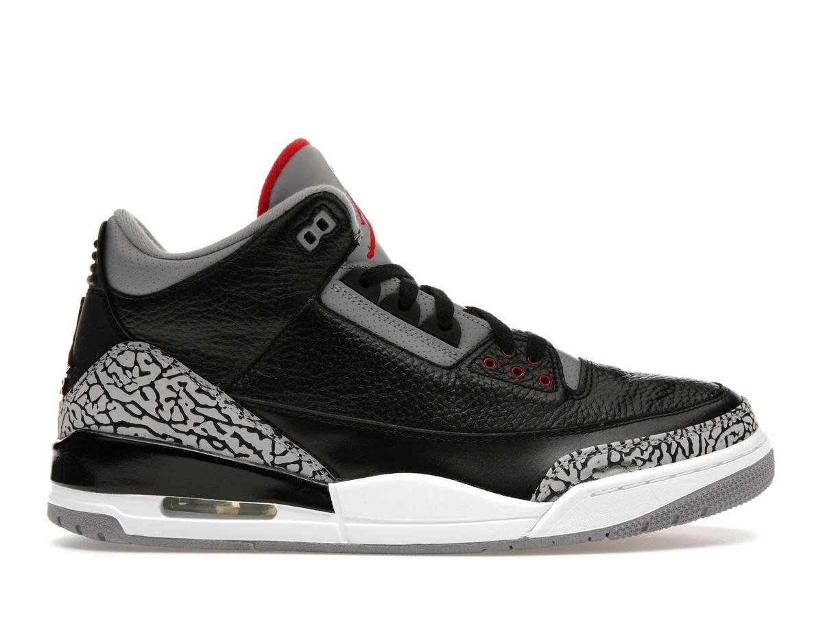 Jordan 3 Retro Black Cement (2011) Black Cement Grey White Varsity Red 136064-010 - savito