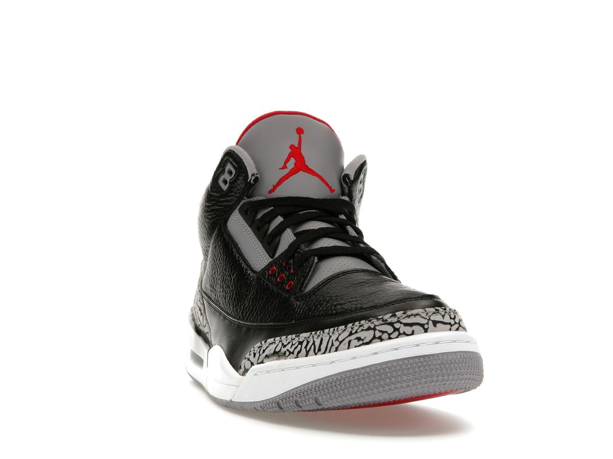 Jordan 3 Retro Black Cement (2011) Black Cement Grey White Varsity Red 136064-010 - savito