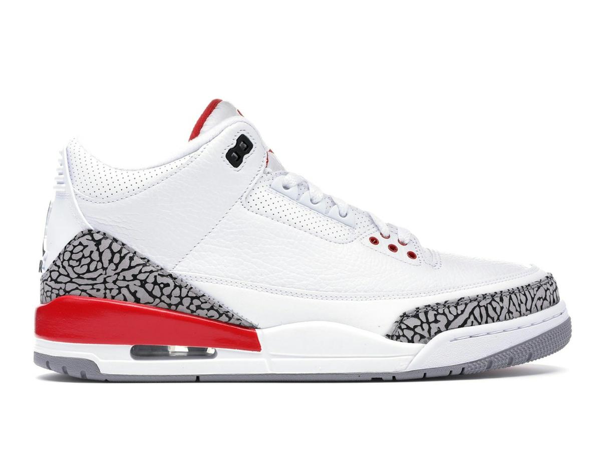 Jordan 3 Retro Hall of Fame White Fire Red Cement Grey Black 136064-116 - savito