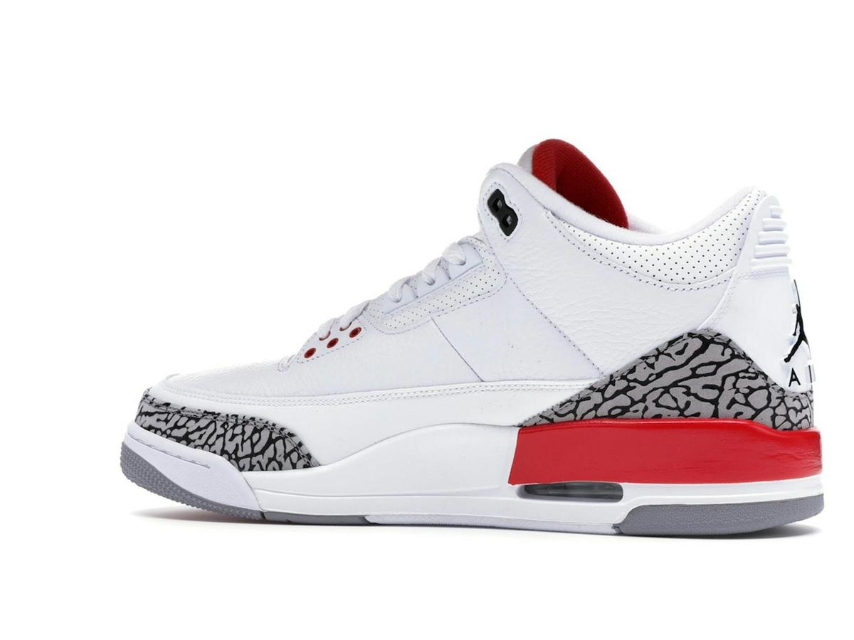 Jordan 3 Retro Hall of Fame White Fire Red Cement Grey Black 136064-116 - savito