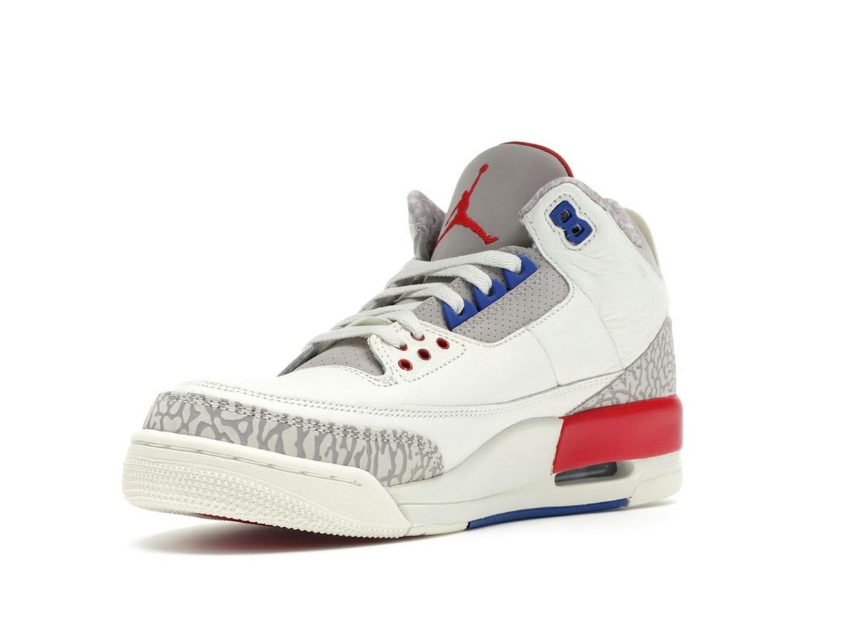 Jordan 3 Retro International Flight 136064-140 Sail Sport Royal Light Bone Fire Red - savito