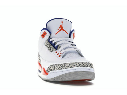 Jordan 3 Retro Knicks 136064-148 White Old Royal University Orange Tech Grey - savito