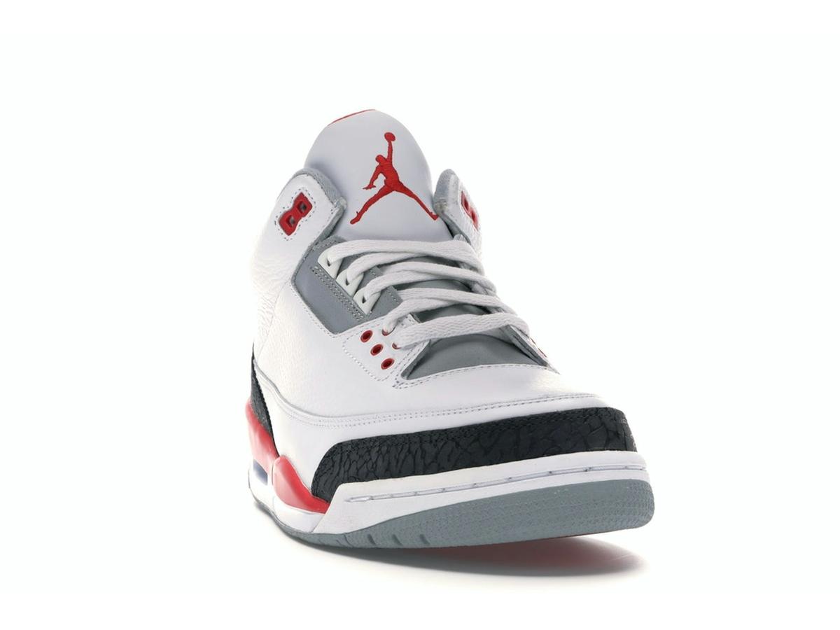 Jordan 3 Retro Fire Red (2007) White Cement Grey 136064-161 Sneakers - savito