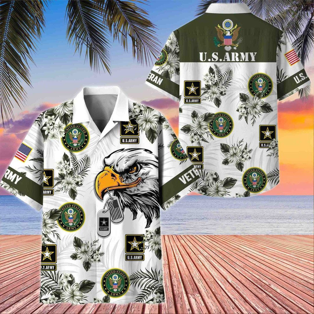 US Army Veterans Classic Hawaiian Shirt Thoughtful Gift To Celebrate Service On Memorial Day And Veterans Day